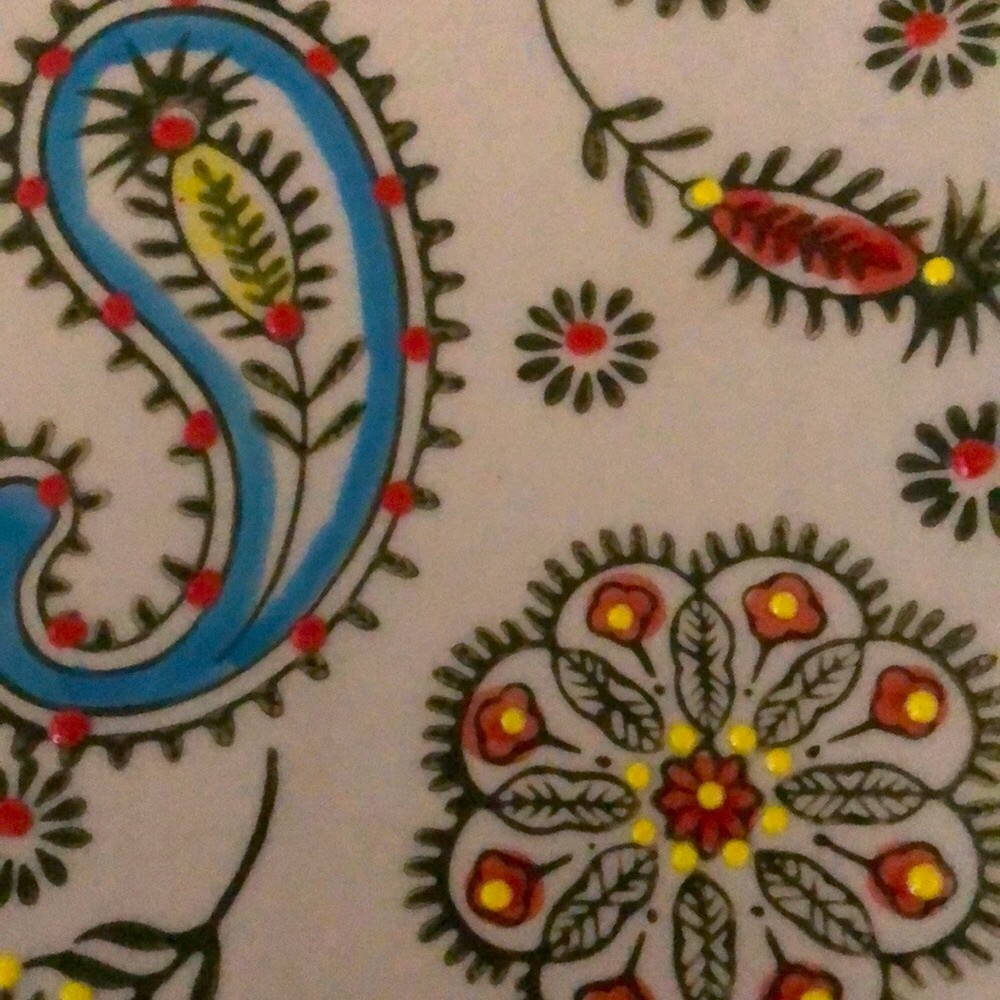 Yokohama Studio Hand-painted square plate - Picture 3 of 4